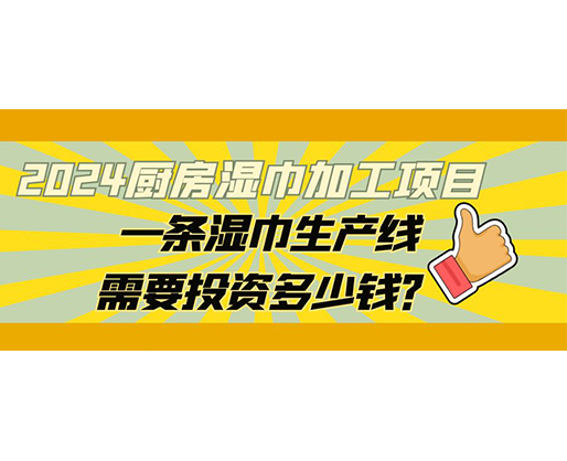 2024廚房濕巾加工項(xiàng)目，一條濕巾生產(chǎn)線需要投資多少錢？