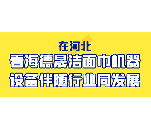 在河北，看海德晟潔面巾機器設(shè)備伴隨行業(yè)同發(fā)展