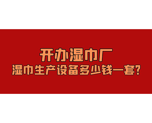 開辦濕巾廠，濕巾生產(chǎn)設(shè)備多少錢一套？
